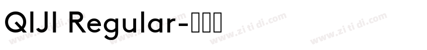 QIJI Regular字体转换